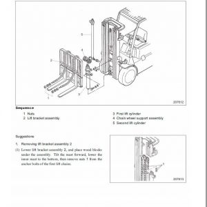 Mitsubishi FB16N, FB18N, FB20N Forklift Lift Truck Service Manual - Image 5