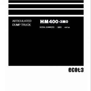 Komatsu HM400-3M0 Dump Truck Service Manual - Image 5