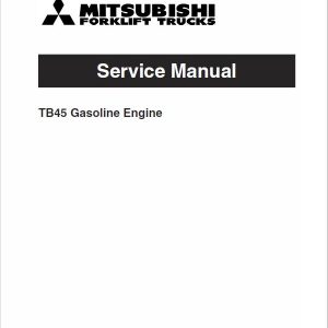 Mitsubishi FD40K, FD40KL, FD45K, FD50K Forklift Service Manual - Image 3