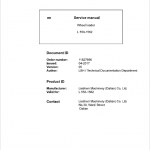 Liebherr L550 Type 1562 Wheel Loader Service Manual