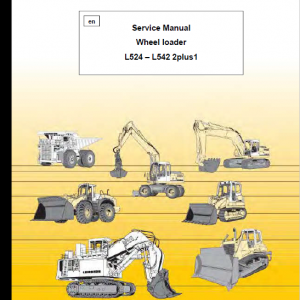 Liebherr L524, L528, L538, L542 Wheel Loader Service Manual