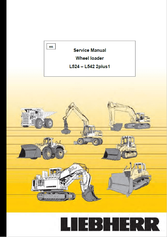 Liebherr L524, L528, L538, L542 Wheel Loader Service Manual