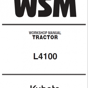 Kubota L4100 Tractor Service Manual