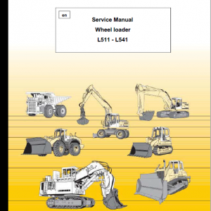 Liebherr L511, L521, L531, L541 Wheel Loader Service Manual