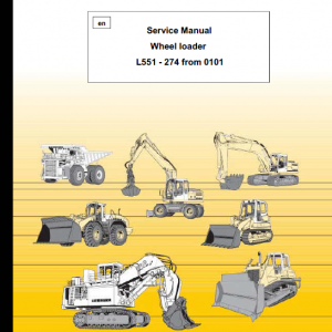 Liebherr L551 Wheel Loader Service Manual