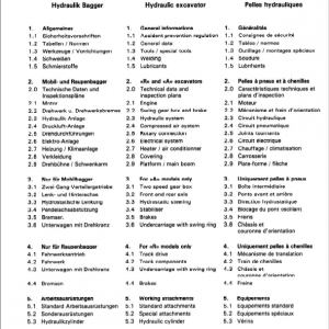 Liebherr R952, R962, R972, R982 Excavator Service Manual