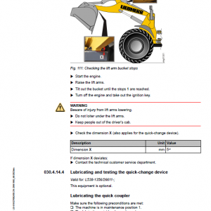 Liebherr L538 Type 1356 Wheel Loader Service Manual - Image 2