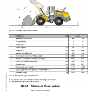 Liebherr L550 Type 1562 Wheel Loader Service Manual - Image 2