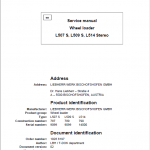 Liebherr L507S, L509S, L514 Wheel Loader Service Manual - Image 4
