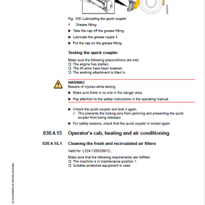 Liebherr L524 Type 1355 Wheel Loader Service Manual - Image 3