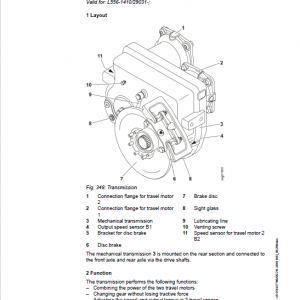 Liebherr L556 Type 1410 Wheel Loader Service Manual - Image 5