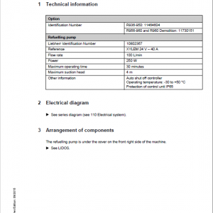 Liebherr R956, R960, R966, R970, R976, R980 Tier 4F Excavator Service Manual - Image 5