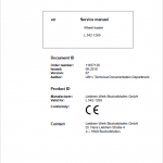 Liebherr L542 Type 1269 Wheel Loader Service Manual