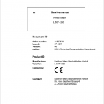Liebherr L507 Type 1260 Wheel Loader Service Manual
