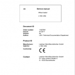 Liebherr L509 Type 1262 Wheel Loader Service Manual
