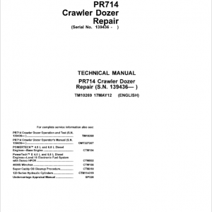 Liebherr PR 714 Crawler Dozer Repair Service Manual - Image 5