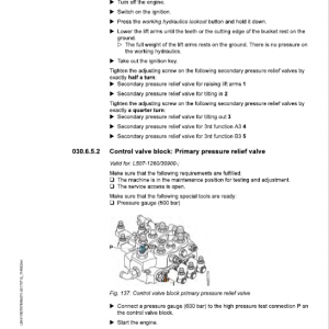 Liebherr L507 Type 1260 Wheel Loader Service Manual - Image 3