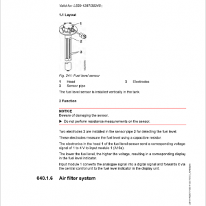 Liebherr L550 Type 1287 Wheel Loader Service Manual - Image 4