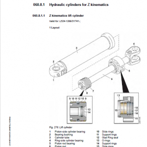 Liebherr L524 Type 1266 Wheel Loader Service Manual - Image 4