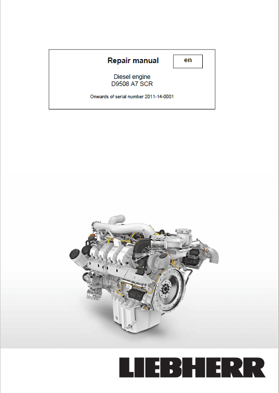 Liebherr D9508 A7 SCR Engine Service Manual