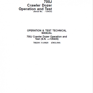 John Deere 700J Crawler Dozer Technical Manual (SN before 139435) - Image 5