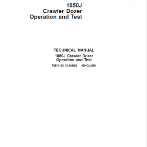 John Deere 1050J Crawler Dozer Repair Technical Manual - Image 4