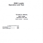 John Deere 304H Loader Repair Technical Manual - Image 2