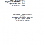 John Deere 444K 4WD Loader Engine 4045HDW54 T3 Technical Manual (SN. 642101 - 670307) - Image 2