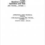 John Deere 310S Backhoe Loader Technical Manual (SN. F273920-) - Image 2