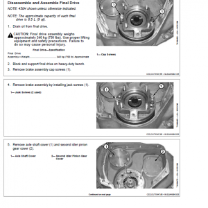 John Deere 450H, 550H, 650H Crawler Dozer Technical Manual (TM1743 and TM1744) - Image 5