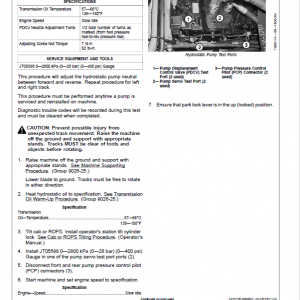 John Deere 850K Crawler Dozer Technical Manual (SN. from E178122 - E271265) - Image 3