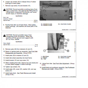 John Deere 1050J Crawler Dozer Repair Technical Manual - Image 5