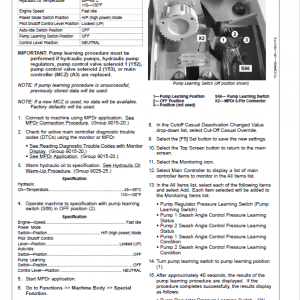 John Deere 470GLC Excavator Repair Technical Manual (SN. D473001-) - Image 5