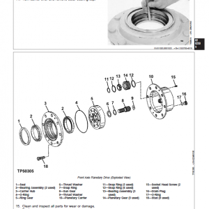 John Deere 304H Loader Repair Technical Manual - Image 3