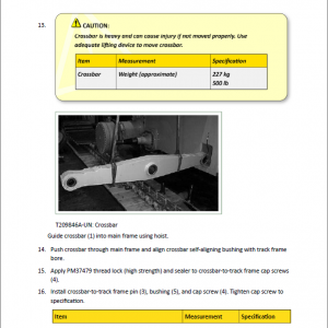 John Deere 850JR Crawler Dozer Repair Technical Manual - Image 3