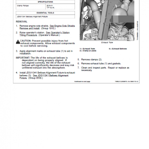 John Deere 1050K PL Pipelayer Crawler Dozer Technical Manual (SN. F318802-) - Image 5