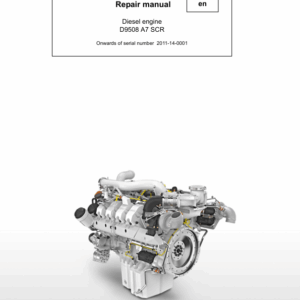 Liebherr D9508 A7 SCR Diesel Engine Service Repair Manual