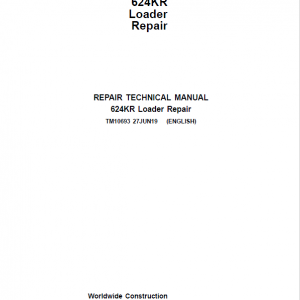 John Deere 624KR Loader Repair Service Manual