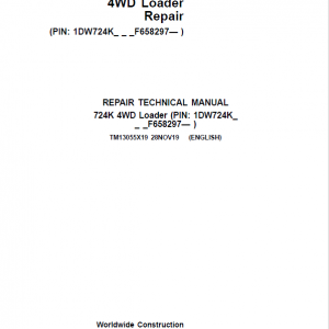 John Deere 724K 4WD Loader Service Manual (S.N. after F658297 - )