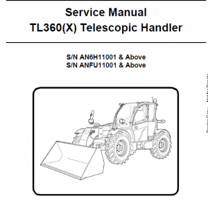 Bobcat TL360 and TL360X Telescopic Handler Service Manual