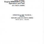 John Deere 644K 4WD Engine 6090HDW13 (iT4) Loader Technical Manual (S.N 634315 - 658064) - Image 2