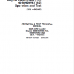 John Deere 644K 4WD Engine S2 & T3 Loader Technical Manual (S.N. before 642443) - Image 2