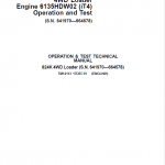 John Deere 824K 4WD Engine 6135HDW02 (iT4) Loader Technical Manual (S.N 641970 - 664578) - Image 2