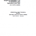 John Deere 824K 4WD Engine T3 & S2 Loader Technical Manual (S.N 641970 - 664099) - Image 2