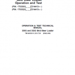 John Deere 330G, 332G SkidSteer Loader Service Manual (S.N from E314413 - )