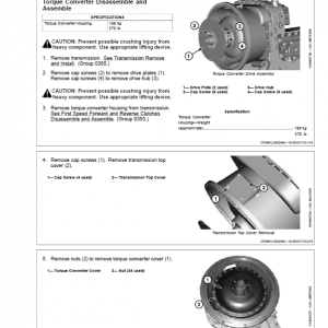 John Deere WL53 4WD Loader Repair Technical Manual (S.N after D100080 - ) - Image 3