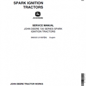 John Deere 70, 720, 730 (70 Series) Tractors Service Manual