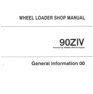 Kawasaki 90ZIV Wheel Loader Service Manual