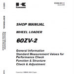 Kawasaki 65ZV-2, 65TMV-2 Wheel Loader Service Manual