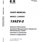 Kawasaki 135ZV-2 Wheel Loader Service Manual